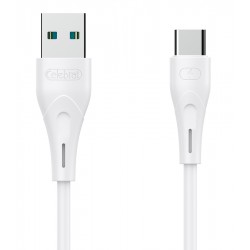 CELEBRAT καλώδιο USB σε USB-C CB-18T, 15W 3A, 1m, λευκό
