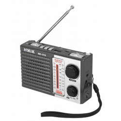 HMIK φορητό ραδιόφωνο & ηχείο MK-918 με φακό, USB/TF/AUX, γκρι
