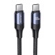 USAMS καλώδιο USB-C US-SJ524, 100W/5A, PD, 1.2m, μαύρο USAMS καλώδιο USB-C US-SJ524, 100W/5A, PD, 1.2m, μαύρο