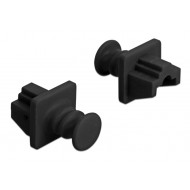 DELOCK κάλυμμα προστασίας για θύρα RJ45 86176, μαύρο, 10τμχ