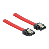 DELOCK καλώδιο SATA 82676, 6 Gb/s, 30cm, κόκκινο