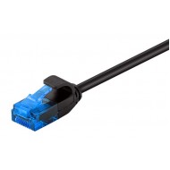 POWERTECH καλώδιο δικτύου CAB-N310, Cat 6 U/UTP, slim, copper, 3m, μαύρο