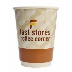 FAST STORES COFFEE CORNER χάρτινα ποτήρια καφέ 16oz, χωρίς καπάκι, 20τμχ