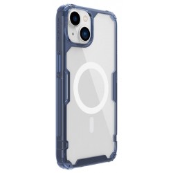 NILLKIN θήκη Nature Pro Magnetic για iPhone 14, μπλε & διάφανη