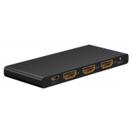 GOOBAY HDMI splitter 58481, 1-in σε 2-out, 4K/60Hz, μαύρο