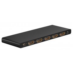 GOOBAY HDMI splitter 58483, 1-in σε 4-out, 4K/60Hz, μαύρο