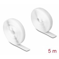 DELOCK ταινία τύπου Velcro 20919, heavy duty, 5mx20mm, λευκή