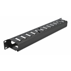 DELOCK cable management 66550 για rack 19"/1U, μαύρο