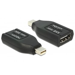 DELOCK αντάπτορας DisplayPort mini σε HDMI 65552, 1080p, μαύρος