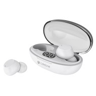 CELEBRAT earphones με θήκη φόρτισης TWS-W32, True Wireless, Φ8mm, λευκά