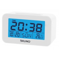 BRUNO ξυπνητήρι BRN-0129 με μέτρηση θερμοκρασίας, °C & °F, λευκό