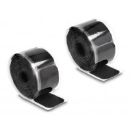 POWERTECH αυτοκόλλητα τύπου Velcro TIES-067 σε ρολό 5m, 45x50mm, μαύρο