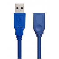 POWERTECH καλώδιο προέκτασης USB CAB-U154, 5Gbps, 5m, μπλε