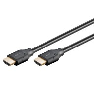 GOOBAY καλώδιο HDMI 2.1 61637, Ethernet ARC 8K/60Hz 48 Gbps, 0.5m, μαύρο