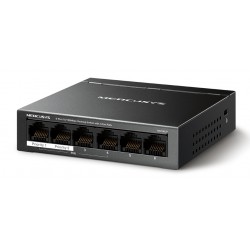 MERCUSYS Desktop Switch MS106LP, 6x 10/100 Mbps, PoE+, Ver. 1.0