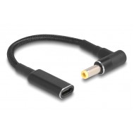 POWERTECH καλώδιο τροφοδοσίας CAB-UC068, USB-C σε 5.5x2.5mm, 15cm, μαύρο