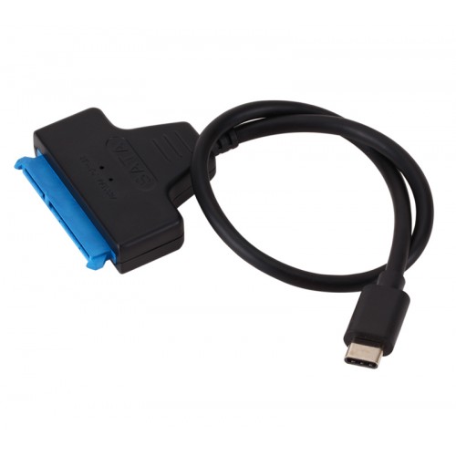 POWERTECH καλώδιο USB-C σε SATA CAB-UC060, 6Gbps, 2.5 HDD/SSD, μαύρο