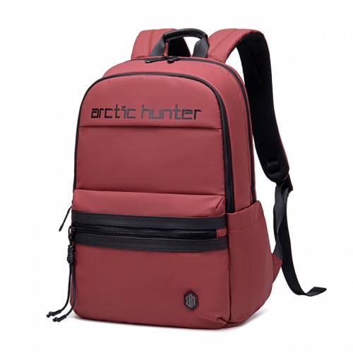 ARCTIC HUNTER τσάντα πλάτης B00536 με θήκη laptop 15.6, 21L, κόκκινη