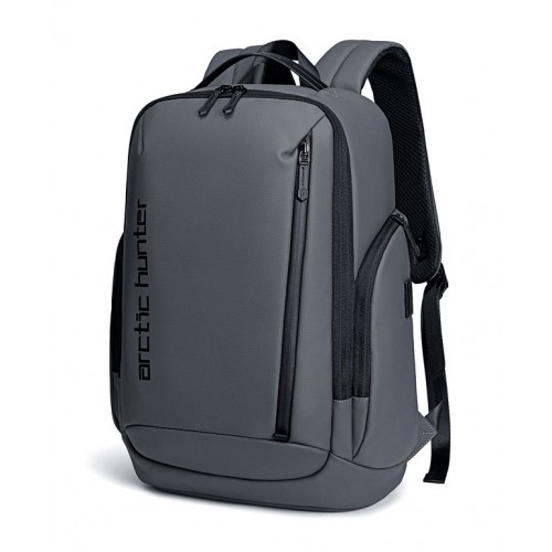 ARCTIC HUNTER τσάντα πλάτης B00554 με θήκη laptop 15.6, 20L, USB, γκρι