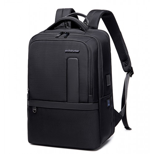 ARCTIC HUNTER τσάντα πλάτης B00490 με θήκη laptop 15.6, 27L, USB, μαύρη