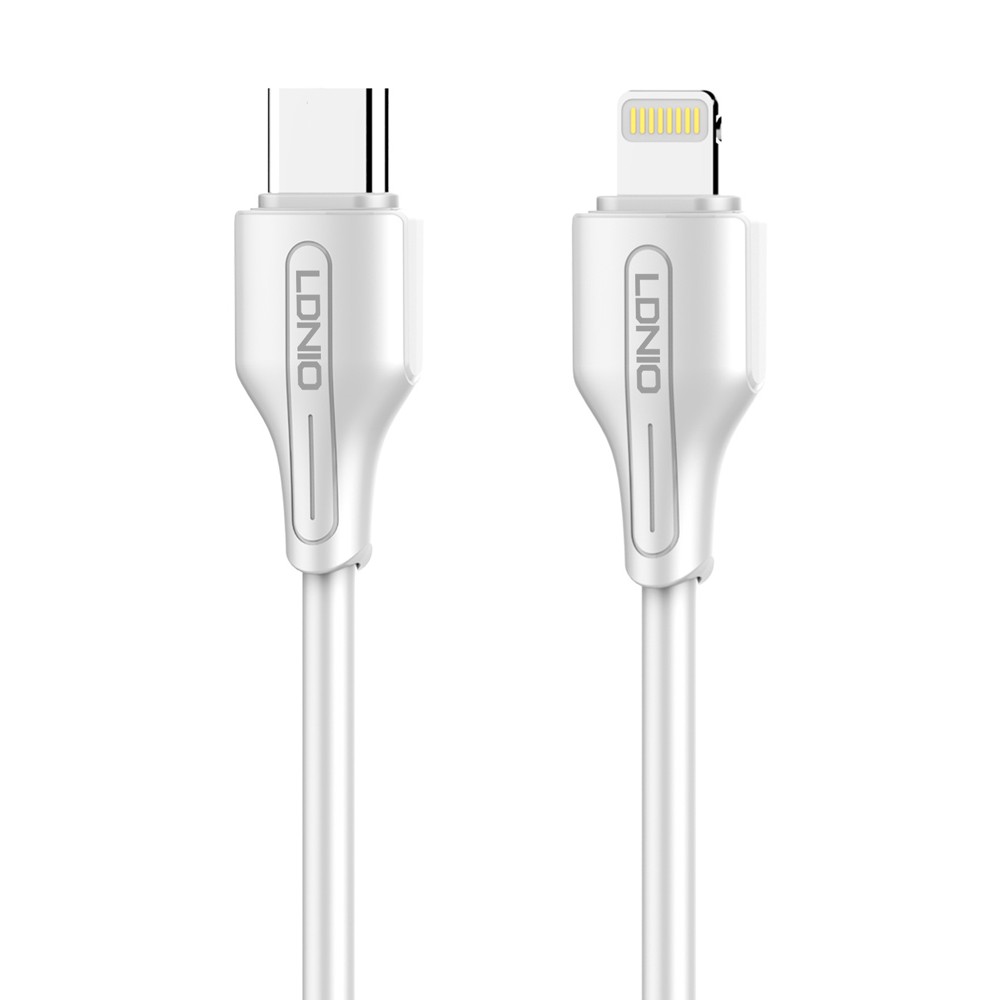 LDNIO καλώδιο Lightning σε USB-C LC121I, 30W PD, 1m, λευκό LDNIO καλώδιο Lightning σε USB-C LC121I, 30W PD, 1m, λευκό