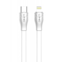 LDNIO καλώδιο Lightning σε USB-C LC132I, 30W PD, 2m, λευκό
