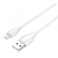 LDNIO καλώδιο Lightning σε USB LS372, 2.1A, 2m, λευκό