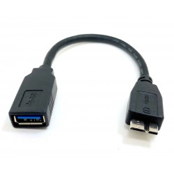 POWERTECH αντάπτορας USB σε Micro B USB CAB-U155, 5Gbps, 0.3m, μαύρος