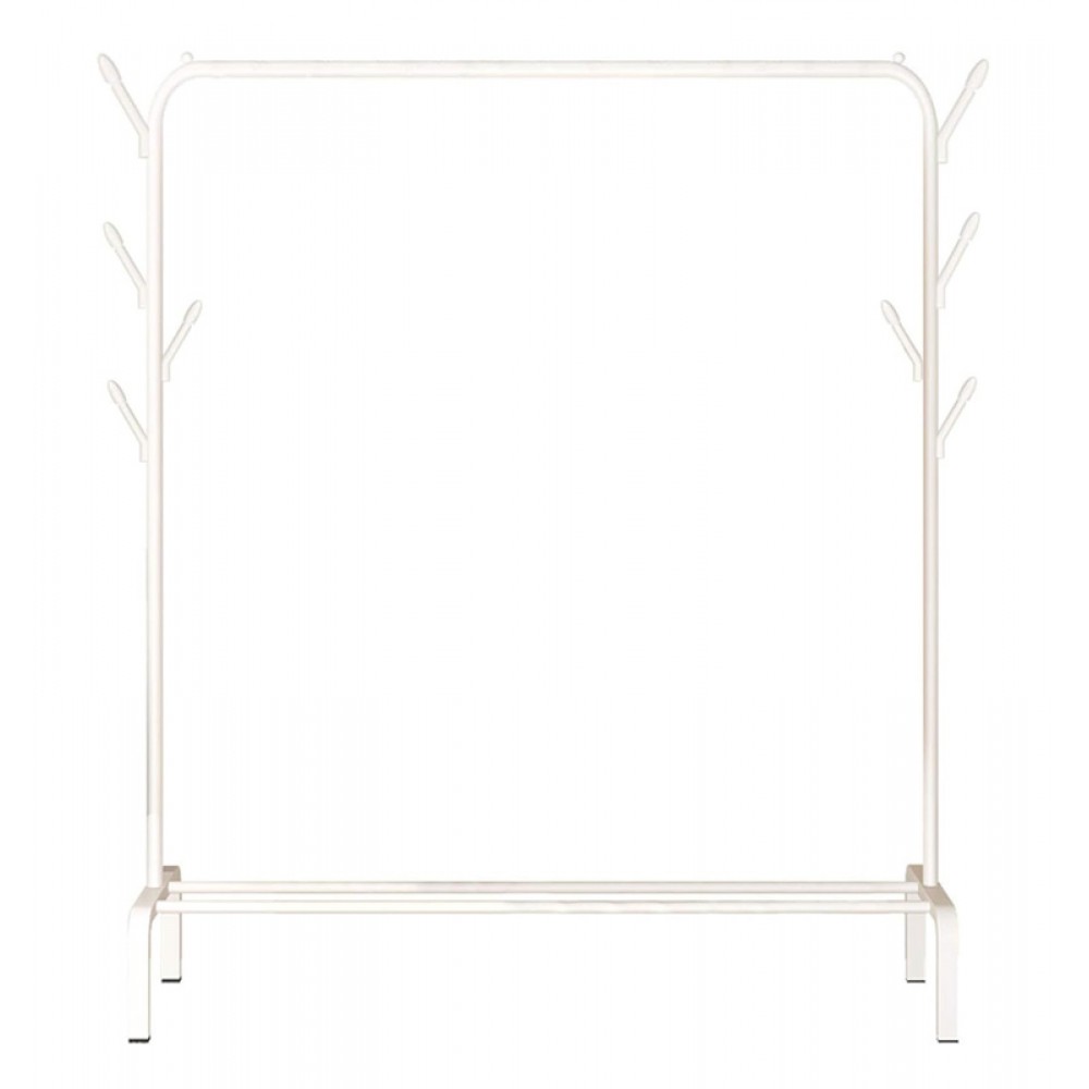 Κρεμάστρα δαπέδου HUH-0127, μεταλλική, 110x40x150cm, λευκή Κρεμάστρα δαπέδου HUH-0127, μεταλλική, 110x40x150cm, λευκή
