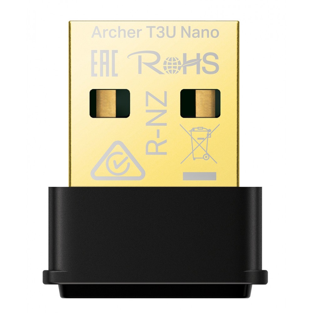 TP-LINK ασύρματος USB αντάπτορας δικτύου Archer T3U Nano, 1300Mbps, V.1 TP-LINK ασύρματος USB αντάπτορας δικτύου Archer T3U Nano, 1300Mbps, V.1