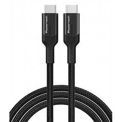 POWERTECH καλώδιο USB-C PTR-0135, PD 60W, 10Gbps, copper, 1m, μαύρο