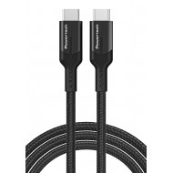 POWERTECH καλώδιο USB-C PTR-0136, PD 100W, 20Gbps, copper, 1m, μαύρο