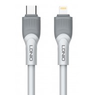 LDNIO καλώδιο Lightning σε USB-C LC602I, 30W PD, 2m, γκρι