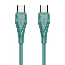 LDNIO καλώδιο USB-C σε USB-C LC611C, 65W PD, 1m, πράσινο