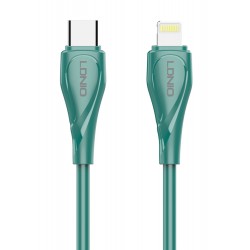 LDNIO καλώδιο Lightning σε USB-C LC611I, 30W PD, 1m, πράσινο