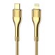 LDNIO καλώδιο Lightning σε USB-C LC651I, 30W, 1m, χρυσό LDNIO καλώδιο Lightning σε USB-C LC651I, 30W, 1m, χρυσό
