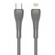 LDNIO καλώδιο Lightning σε USB-C LC671I, 30W PD, 1m, γκρι LDNIO καλώδιο Lightning σε USB-C LC671I, 30W PD, 1m, γκρι