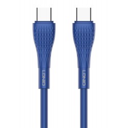 LDNIO καλώδιο USB-C σε USB-C LC672C, 65W PD, 2m, μπλε