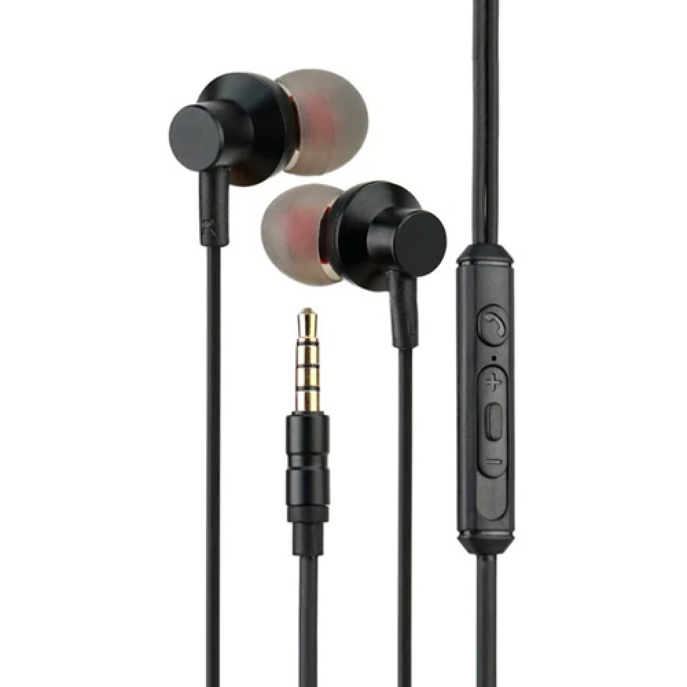 LDNIO earphones με μικρόφωνο HP06, 3.5mm σύνδεση, Φ10mm, 1.2m, μαύρα LDNIO earphones με μικρόφωνο HP06, 3.5mm σύνδεση, Φ10mm, 1.2m, μαύρα