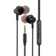 LDNIO earphones με μικρόφωνο HP06, 3.5mm σύνδεση, Φ10mm, 1.2m, μαύρα LDNIO earphones με μικρόφωνο HP06, 3.5mm σύνδεση, Φ10mm, 1.2m, μαύρα