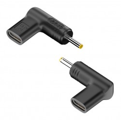 POWERTECH αντάπτορας τροφοδοσίας YX-19, USB-C σε Asus 2.5x0.7mm, μαύρος