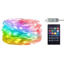 POWERTECH smart LED καλωδιοταινία HLL-0131, RGB, IP44, Bluetooth, 10m