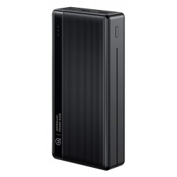 USAMS power bank US-CD205, 2x USB θύρες εξόδου, 10000mAh, 10W, μαύρο