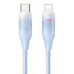 USAMS καλώδιο Lightning σε USB-C US-SJ638, 30W PD, 1.2m, μπλε