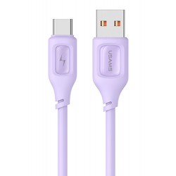 USAMS καλώδιο USB-C σε USB US-SJ619, 15W, 1m, μωβ