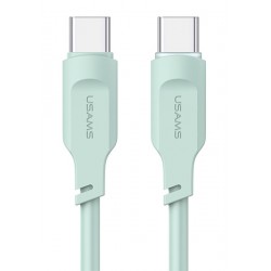 USAMS καλώδιο USB-C σε USB-C US-SJ567, 100W PD, 1.2m, πράσινο