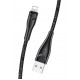 USAMS καλώδιο Lightning σε USB US-SJ391, 2A, 1m, μαύρο USAMS καλώδιο Lightning σε USB US-SJ391, 2A, 1m, μαύρο
