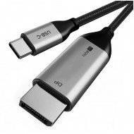 CABLETIME καλώδιο USB-C σε DisplayPort CT-CMDP2, 4K/30Hz, 1.2m, μαύρο