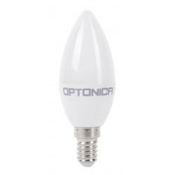 OPTONICA LED λάμπα candle C37 1428, 8W, 6000K, 710lm, E14