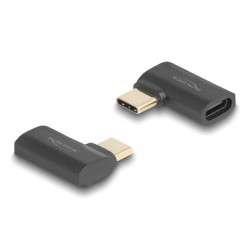 DELOCK αντάπτορας USB-C 60245, αρσενικό σε θηλυκό, 240W, 40Gbps, μαύρος